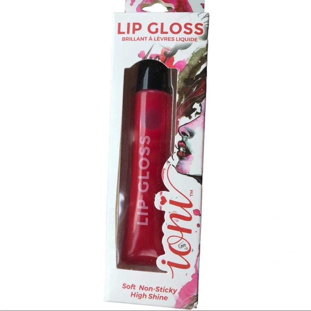 2 High shine‎ lip gloss in sheer fuchsia, Melon, Fuchsia, sheer red, Warm nude